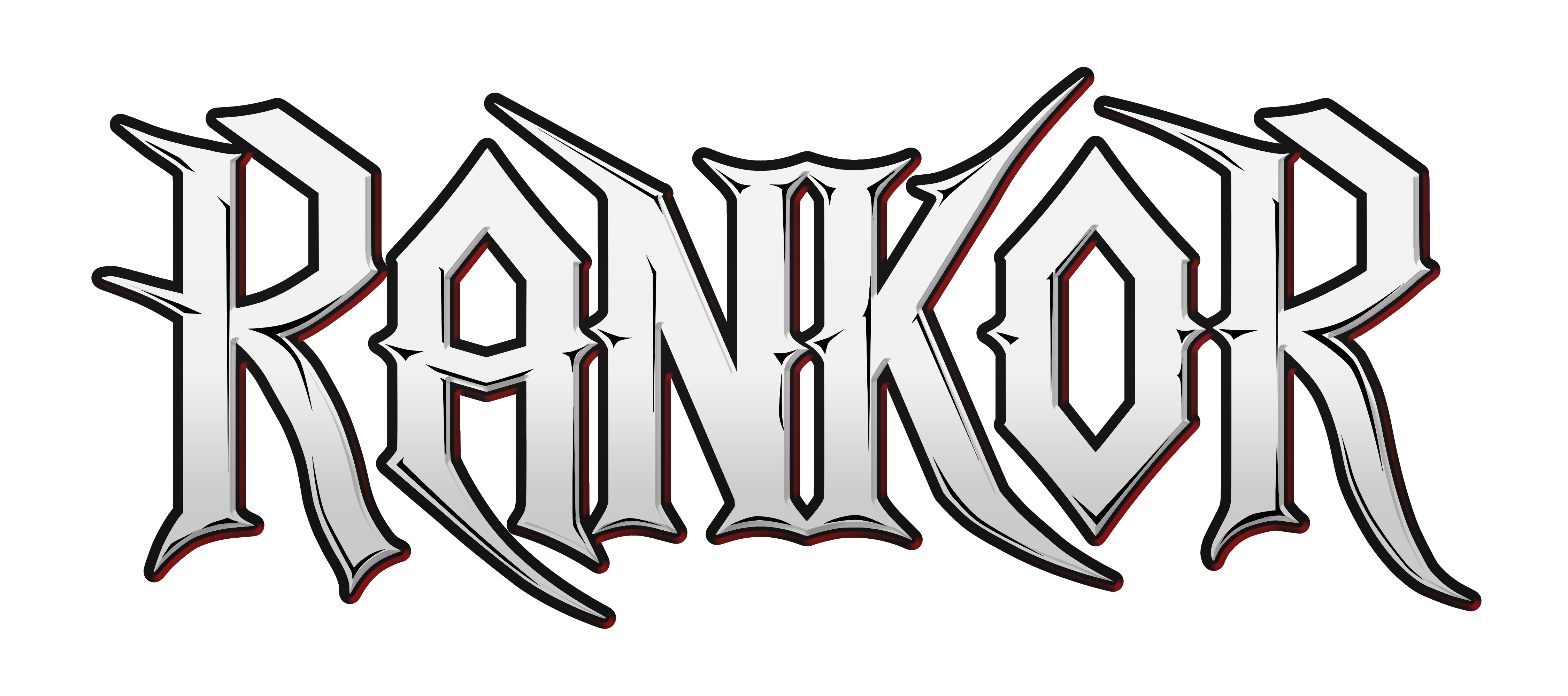 Logo RANKOR - czerwone, przezroczyste tło